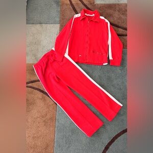 Vintage Rare 70s Red Speedo tracksuit set Size M #tracksuit #athleticwear